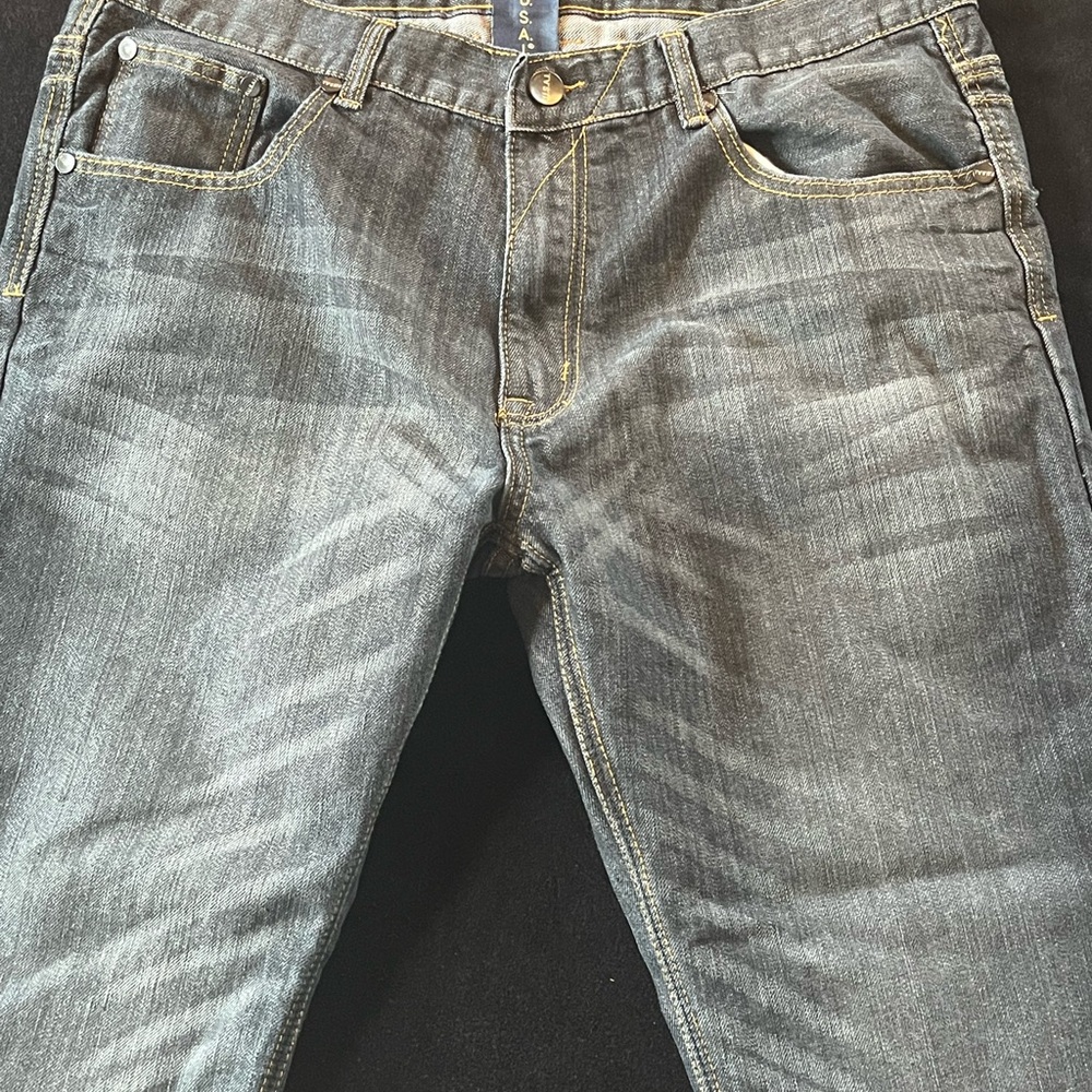Slim Fit Men's Washed Grey Jeans